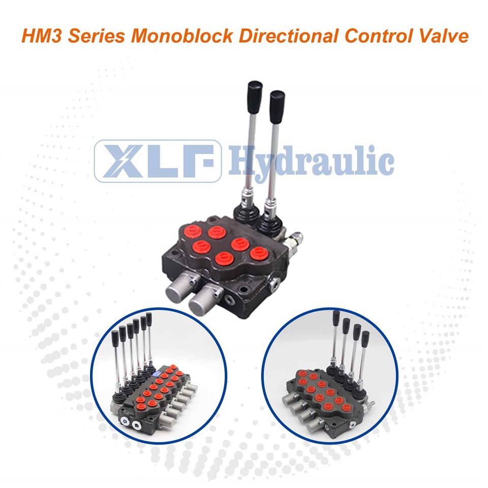 HM3 Series Monoblock Hydraulic Hydraulic Flow Diverter Valve For Wheel Loaders