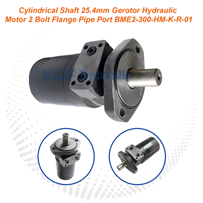 25.4mm Cylindrical Shaft Gerotor Motor - BME2-300-HM-K-R-01 2 Bolt Flange