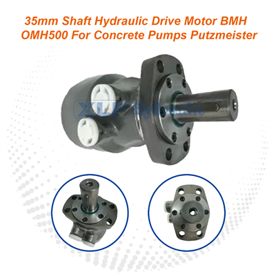 35mm Shaft Hydraulic Drive Motor BMH/OMH500 For Concrete Pumps Putzmeister