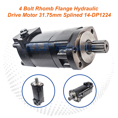 4 Bolt Rhomb Flange Hydraulic Drive Motor 31.75mm Splined 14-DP12/24