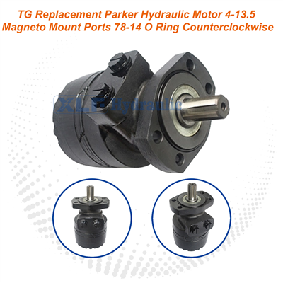 TG Replacement Parker Hydraulic Motor 4-13.5 Magneto Mount Ports 7/8-14 O Ring Counterclockwise